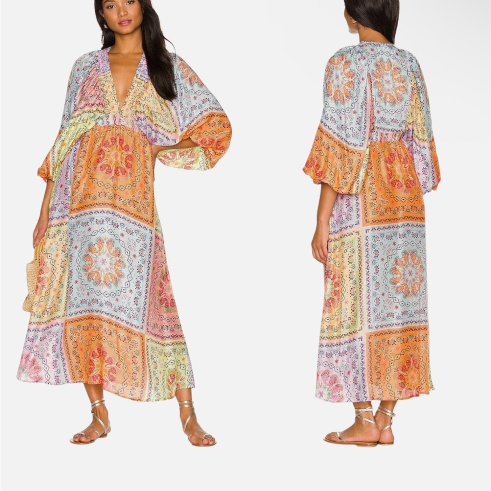 SUNDRESS Tiya dress in Saint Tropez print. Size xs/s.